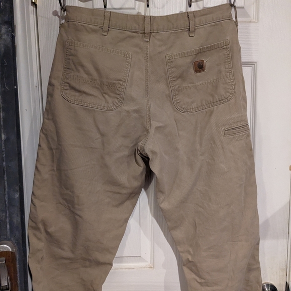 Carhartt beige straight leg pants - Picture 2 of 2